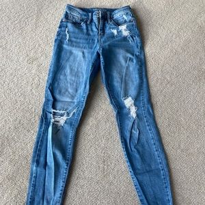 Lightly distressed jeans